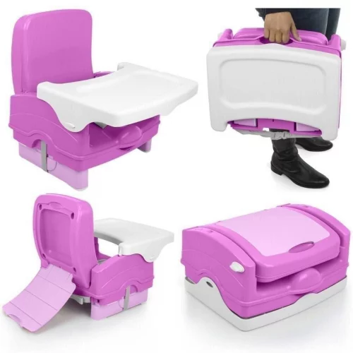 Cadeira de Refeição Portátil Smart Cosco Rosa