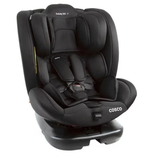 Cadeirinha Evolutty 360 X, 0 a 36kg, com Giro 360º e Isofix Cosco Kids Cinza Mescla