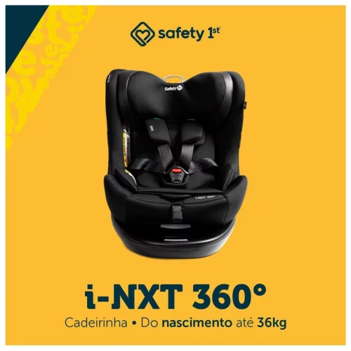 Cadeirinha i-NXT 360°, 0 a 36kg, com Giro 360° e Isofix, Safety 1st, Black