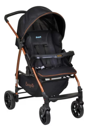Carrinho De Bebê Ecco Até 15 Kg Preto Burigotto