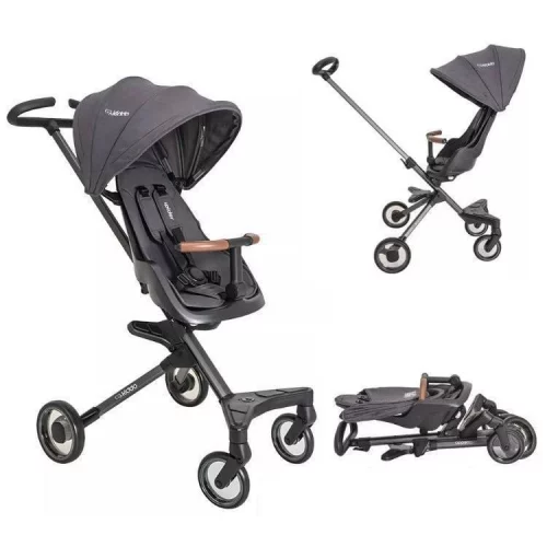 Carrinho de Bebe Spider - Kiddo (Preto)
