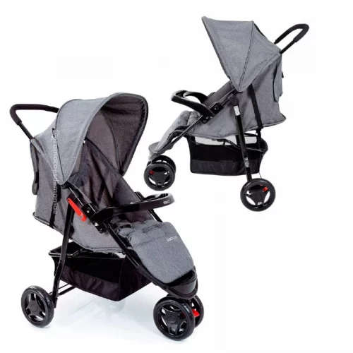 Carrinho de Bebê Toffy Cosco Cinza Mesclado