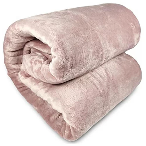 Cobertor King Corttex Lumini Super Soft Alta Gramatura 300g 2,40 x 2,60 - Manta Microfibra Poliéster Toque Seda Macio Grosso (Rosa Rosé)