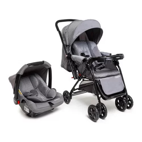 Cosco Kids, Travel System Reverse, Cinza Rajado