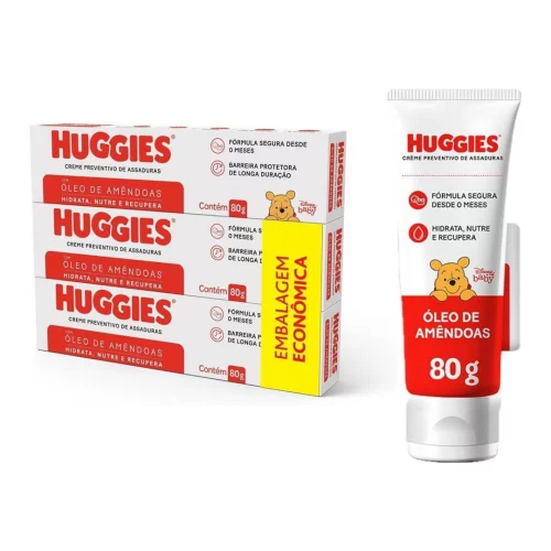 Cremes De Assaduras Huggies Supreme Care - Kit Com 3 Unidades De 80g