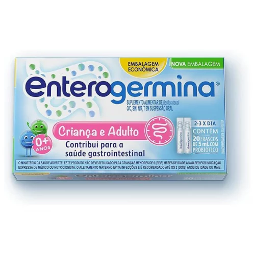Enterogermina Probiótico Modelo Família 20 Unidades De 5 Ml