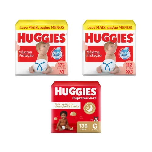 Fralda Huggies Supreme Care