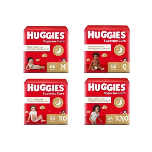 Fralda Huggies Supreme Care