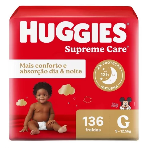 Fralda Huggies Supreme Care G 136 Un