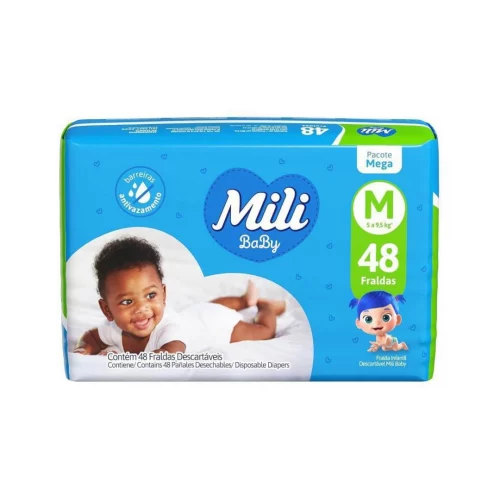 Fralda Mili Ultra Seca M 48 unidades