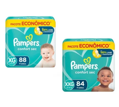 Fralda Pampers Confort Sec