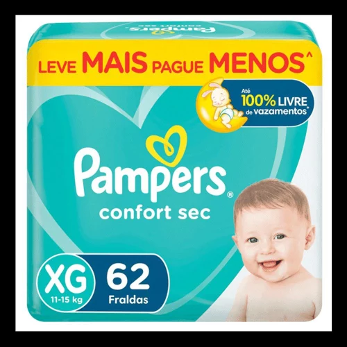 Fralda Pampers Confort Sec M e XG