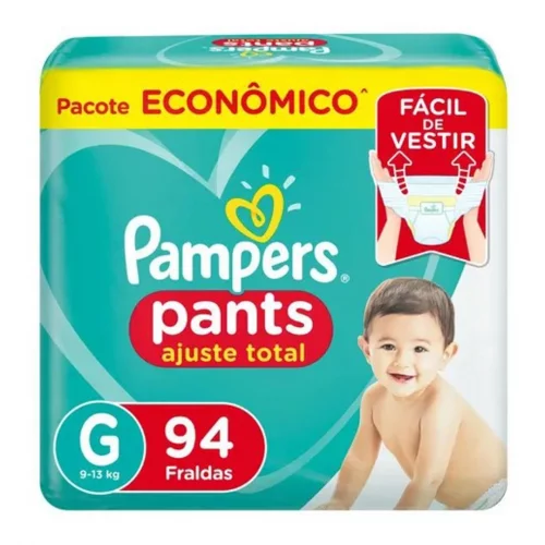 Fralda Pampers Pants Ajuste Total G com 94