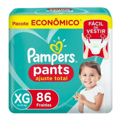 Fralda Pampers Pants Ajuste Total XG com 86