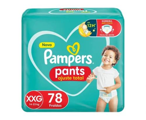 Fralda Pampers Pants Ajuste Total XXG 78 Unidades