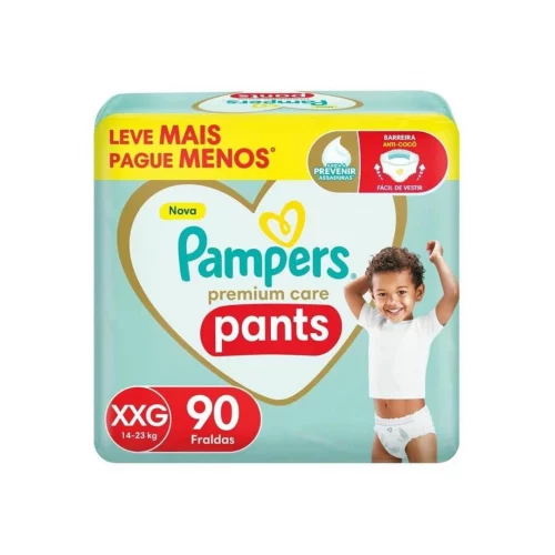 Fralda Pampers Pants Premium Care XXG - 90 fraldas