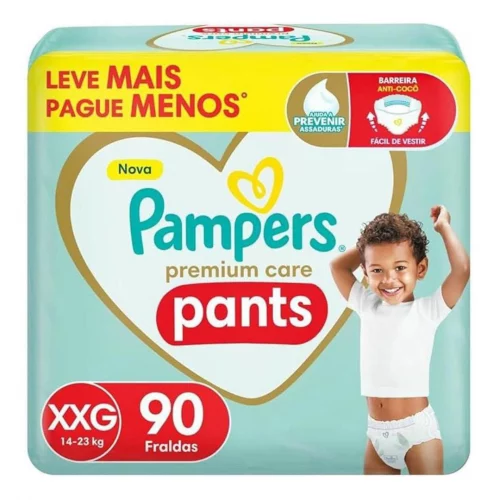 Fralda Pampers Pants Premium Care XXG 90 Unidades