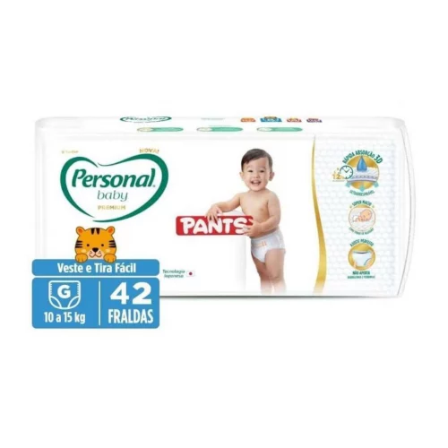 Fralda Personal Baby Premium Pants G 42 unidades (Roupinha)