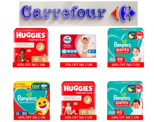 Fraldas com super desconto no Carrefour 🥳