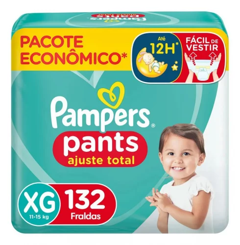 Fraldas Pampers Pants Ajuste Total Xg 132 Unidades