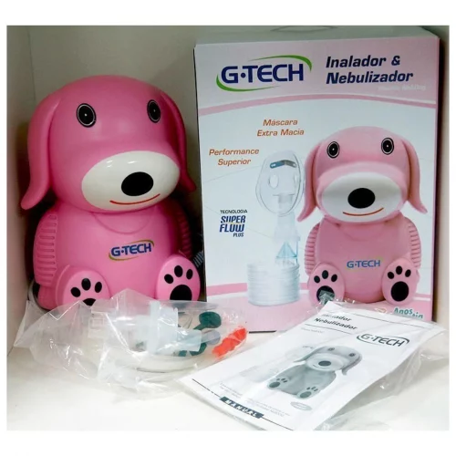G-Tech Inalador e Nebulizador Nebdog, Rosa