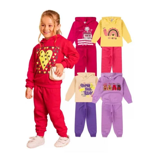Kit 2 Conjuntos Moletom (Tam. 1 ao 14)