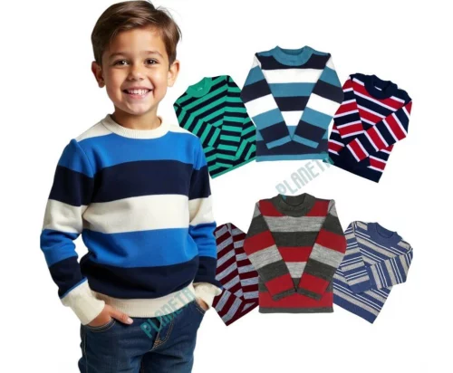 Kit 3 Blusas de Tricot (Tam. 2 ao 12 e 16)