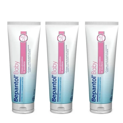 Kit 3 Cremes de Assaduras Bepantol Baby 120g
