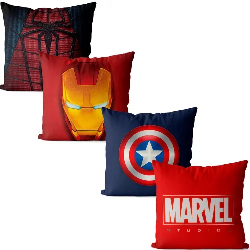 🛍️Kit 4 capas de almofadas heróis 42x42