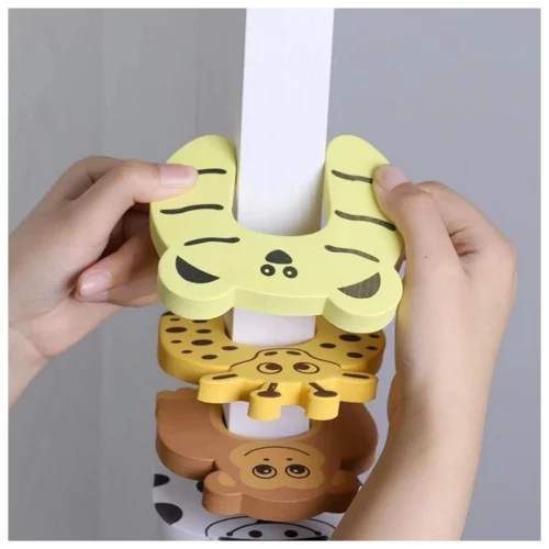 kit 4 Pçs Proteção para porta Bloqueio do Bebê