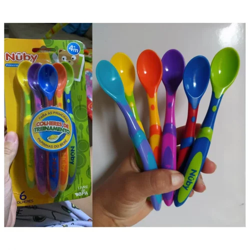Kit Colheres Sortido Coloridas Nuby