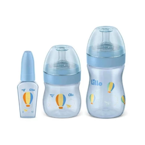 Kit Mamadeira Lillo Primeiros Passos 50/150/240ml