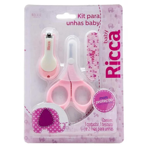 Kit Manicure Baby Colors Ricca Rosa