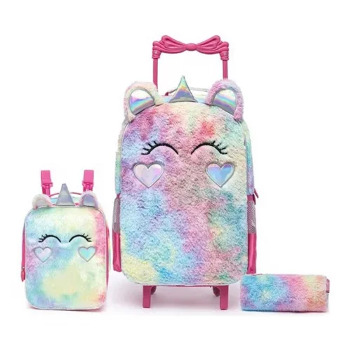 Kit Spector Unicórnio - Mochila, Mochila de Rodinhas e Estojo