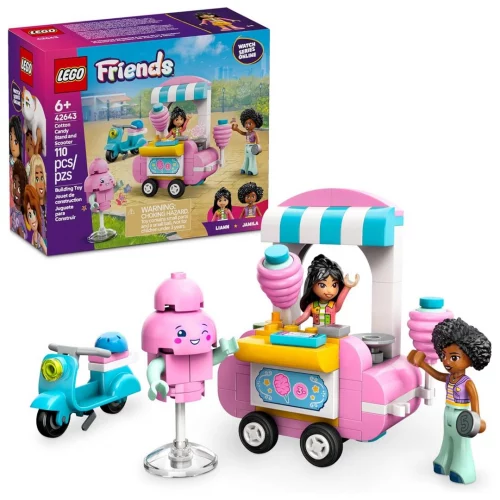 LEGO Friends Barraca de Algodão-doce e Motocicleta