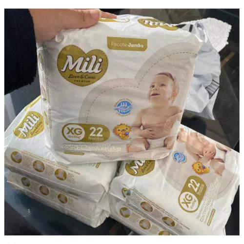Mili Fralda Xg Pacote De 22 Fraldas
