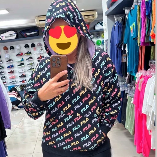 ▪️ Moletom FILA Colors Fun Com Capuz Feminino (P, M, G, GG)