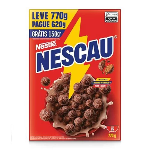 Nescau Cereal Matinal Tradicional Leve 770G Embalagem Econômica