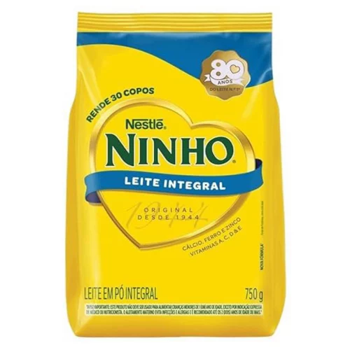 Ninho, Leite Po Integral, Pacote 750g