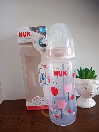 NUK Mamadeira Fc Temp. Control 300Ml S2 - rosa