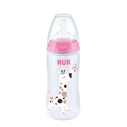 NUK Mamadeira Fc Temp. Control 360Ml S2 - Girl Rosa