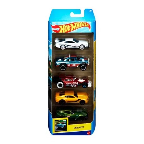 Pacote 5 Carros Sortidos, Hot Wheels, Mattel - (não é possível escolher)