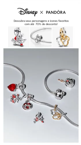 Pandora/Disney com até 70% OFF e você não vai nem olhar? ﻿😮
