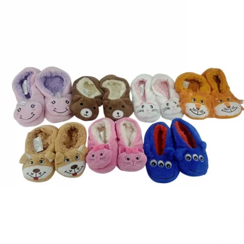 Pantufa Sapato Infantil Antiderrapante Conforto Inverno Frio