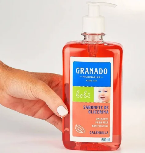 Sabonete Líquido De Glicerina Granado Bebê Calêndula 500ml