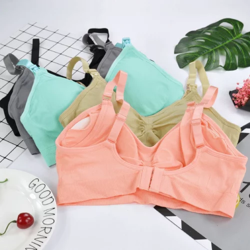 Sutiã De Amamentação Plus Size-Abertura Frontal , Sem Fio E Anti-Vazamento
