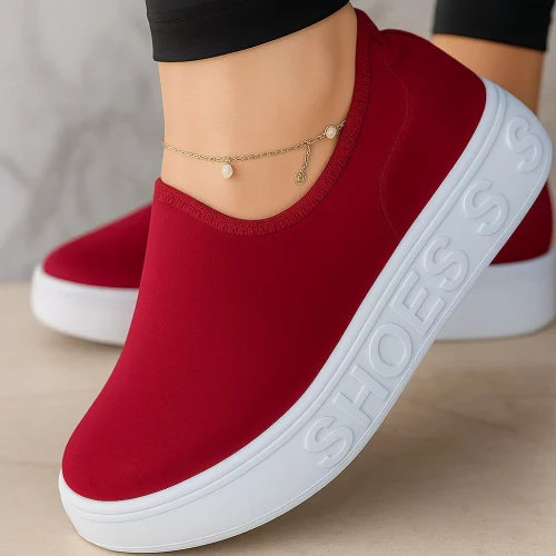 Tenis Shoes Feminino Meia Slip -On Calce Facil Confortavel Leve Casual Sapatenis Ginastica Ortopedica