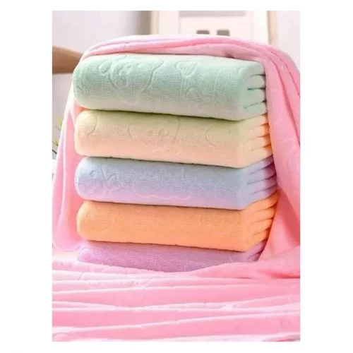 Toalha De Banho Super Absorvente Infantil Várias Cores 1,40m