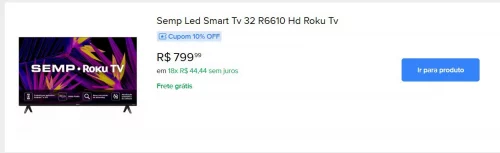 > 32" PRECINHO PARCELADA