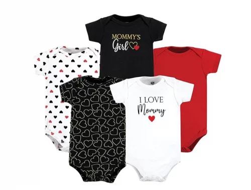5 Bodies unissex de algodão - Hudson Baby